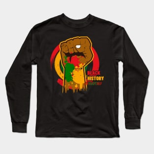 black history month 24/7/365, Long Sleeve T-Shirt